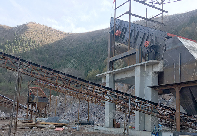 時(shí)產(chǎn)500噸石子生產(chǎn)線流程