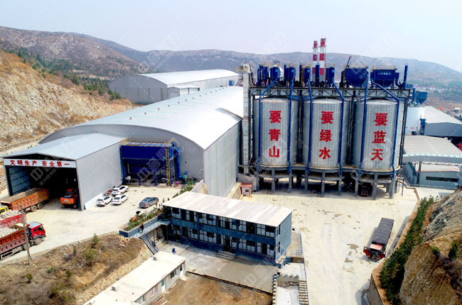 河北武安火焰山時產800噸砂石骨料生產線