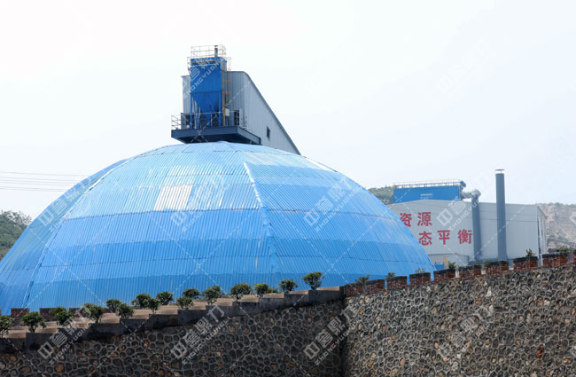 衛輝市資源有限公司時產3000噸骨料生產線儲料倉