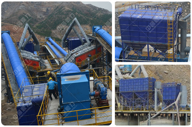 春江水泥時產(chǎn)1500噸骨料生產(chǎn)線密封除塵 春江水泥時產(chǎn)1500噸骨料生產(chǎn)線密封除塵