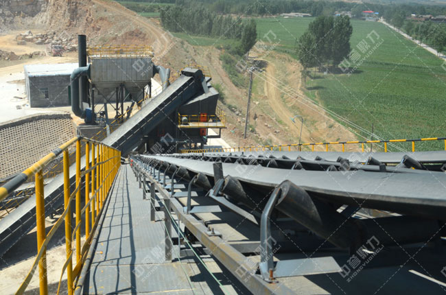 河北邢臺臨城中聯水泥石料生產線輸送