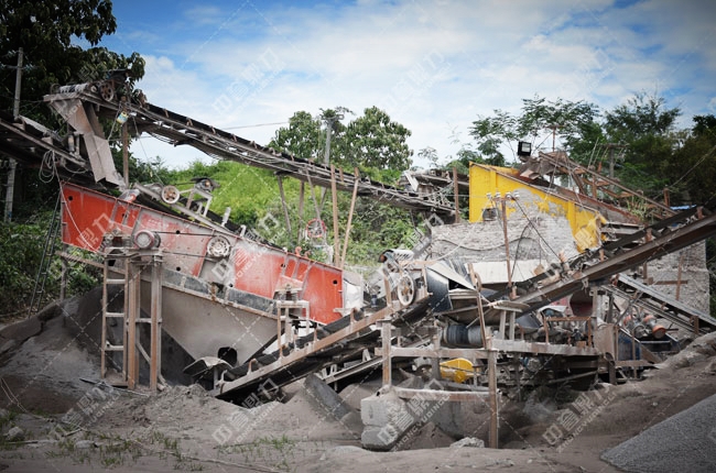 機制砂生產現場